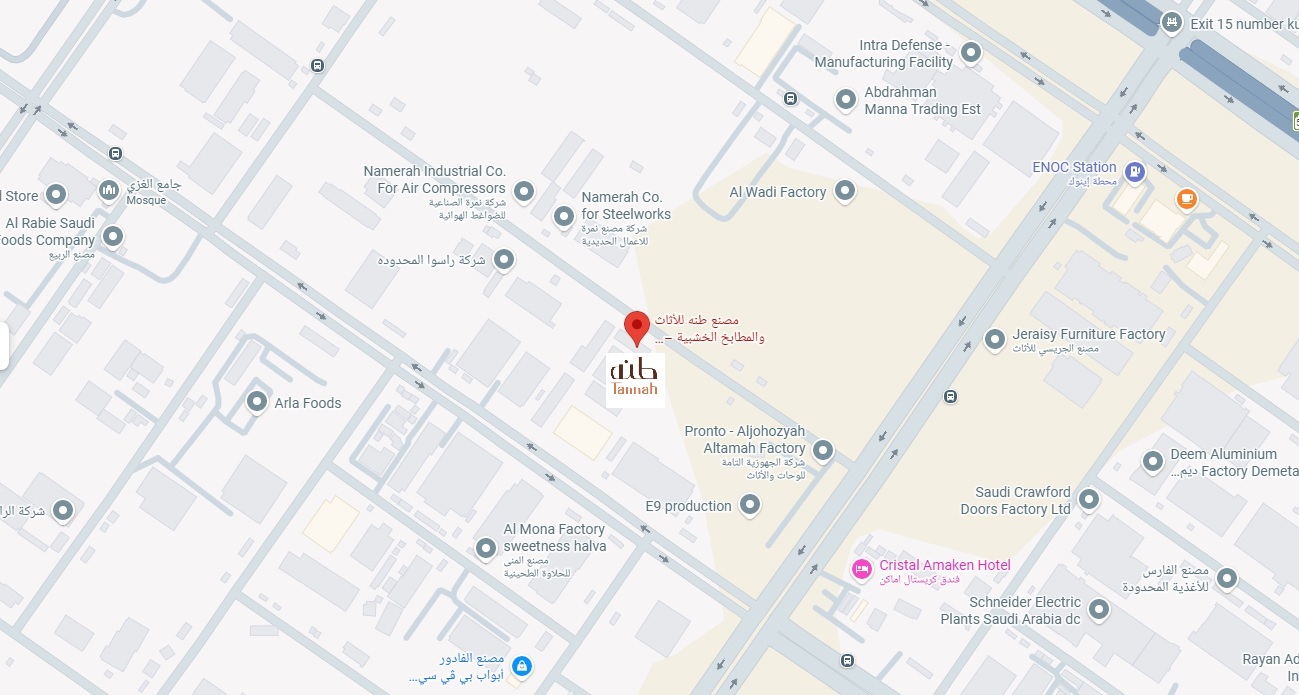 Tannah Factory Location on Google Maps